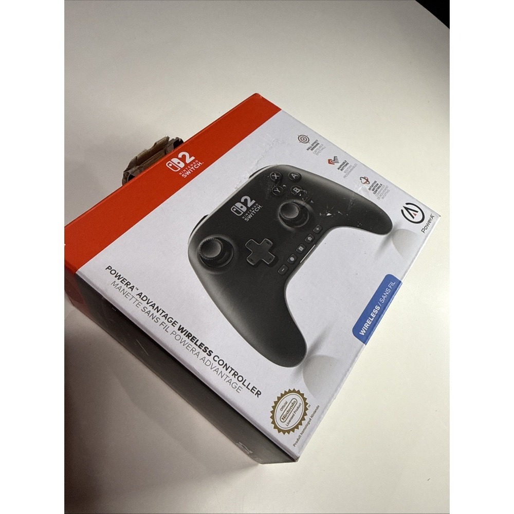 PowerA Advantage Wireless Black Controller for Nintendo Switch 2 Open Box